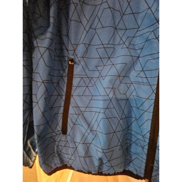Xersion Blue and Black Windbreaker Raincoat Jacket Large - Picture 3 of 8